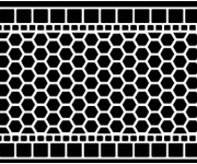 Декоративный термопластик: рисунок – Пчелиные соты - Honeycomb 