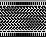 Декоративный термопластик: рисунок – Пересечение Елочка - Herringbone 