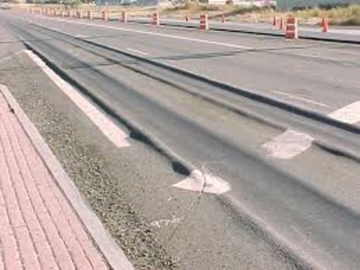 Rutting High - Высокий уровень колейности дороги глубиной более 25 мм. 