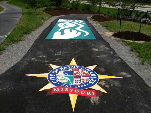 Представляем новую технологию рекламы на асфальтных покрытиях